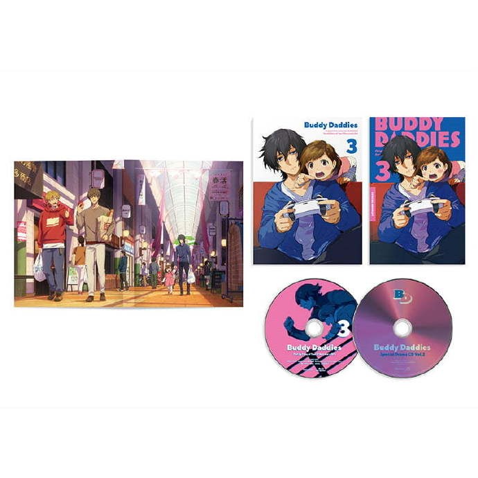 《Buddy Daddies》公开Blu-ray&DVD第3卷封面